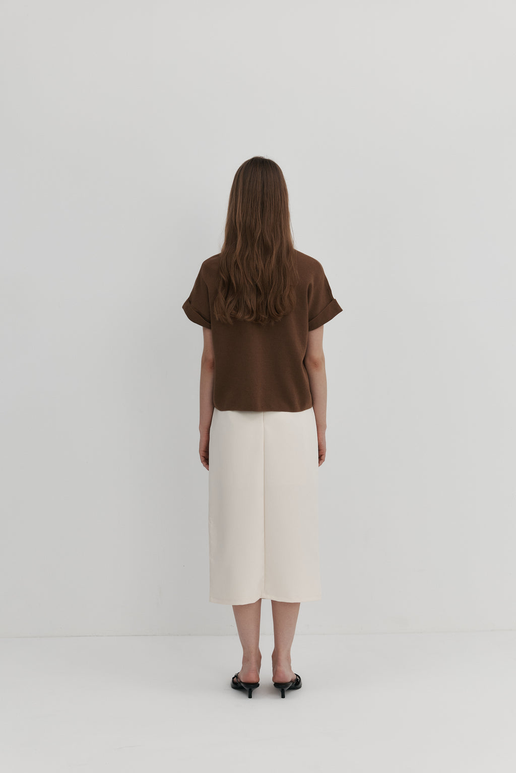 울 프릴 카디건 - 숏슬리브