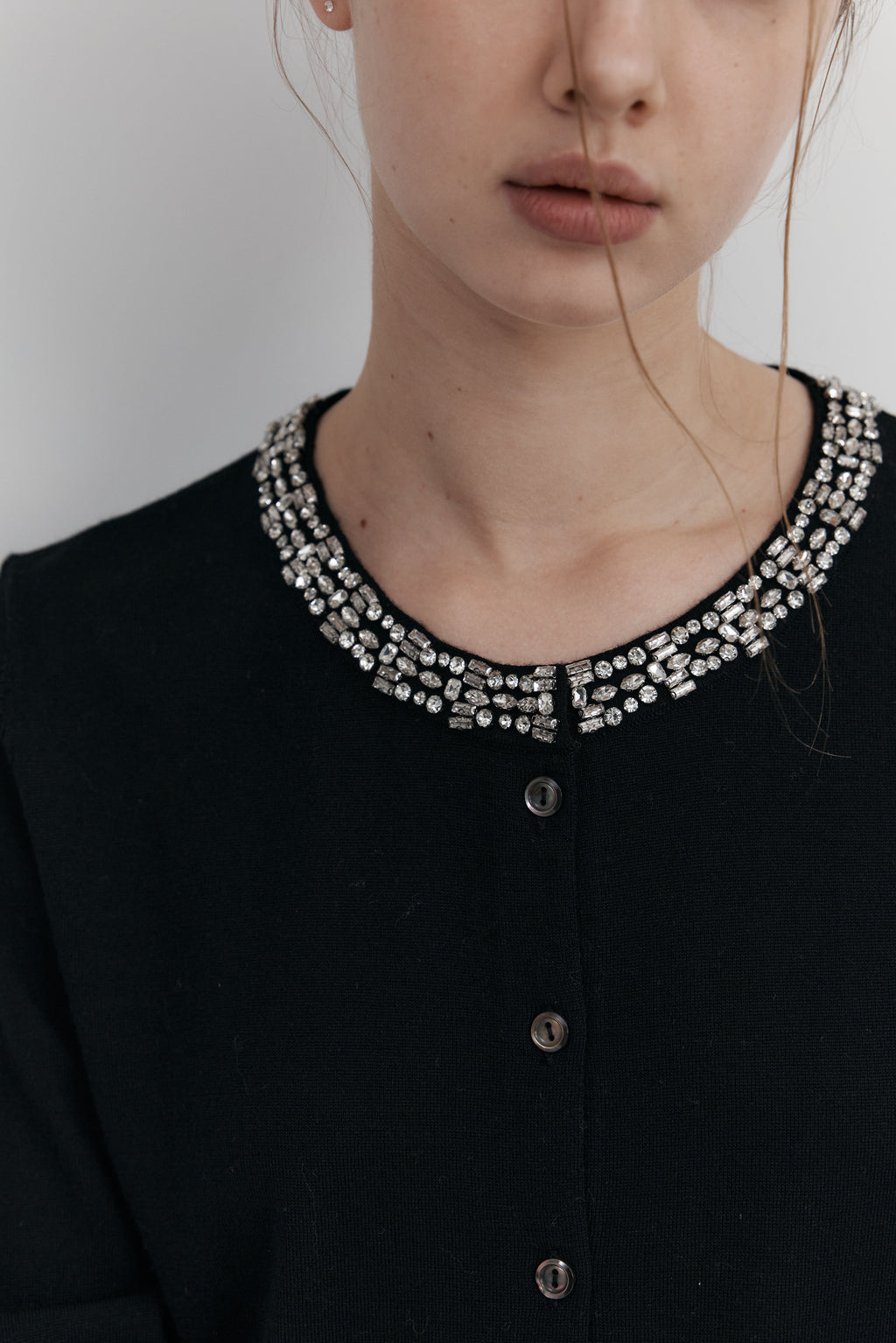 Biella Yarn 울 큐빅 카디건 – 롱슬리브