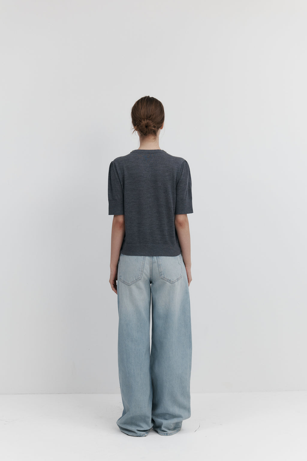 Biella Yarn 울 큐빅 카디건 – 하프슬리브